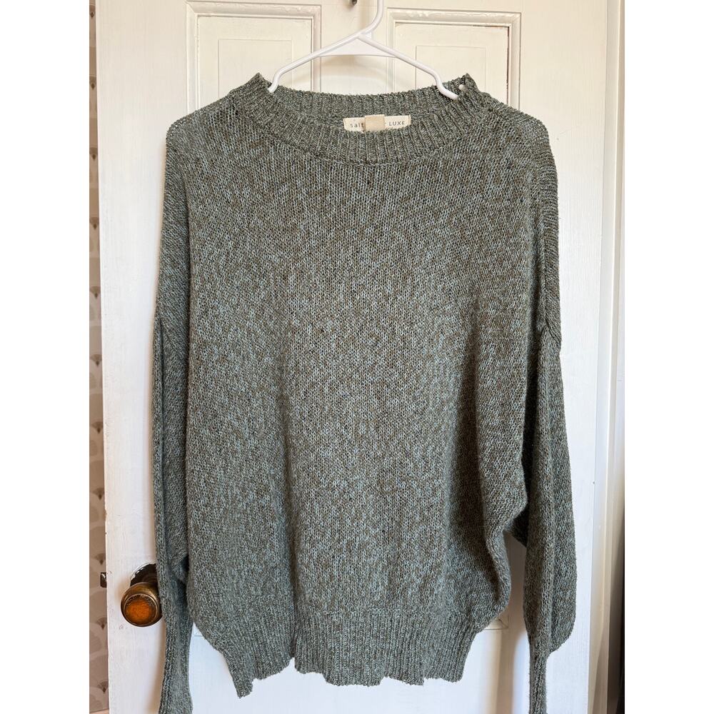 Saltwater Luxe Green Sweater Size Medium